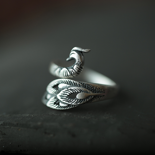 Wholesale Price Discount S990 Sterling Silver Phoenix Open Ring
